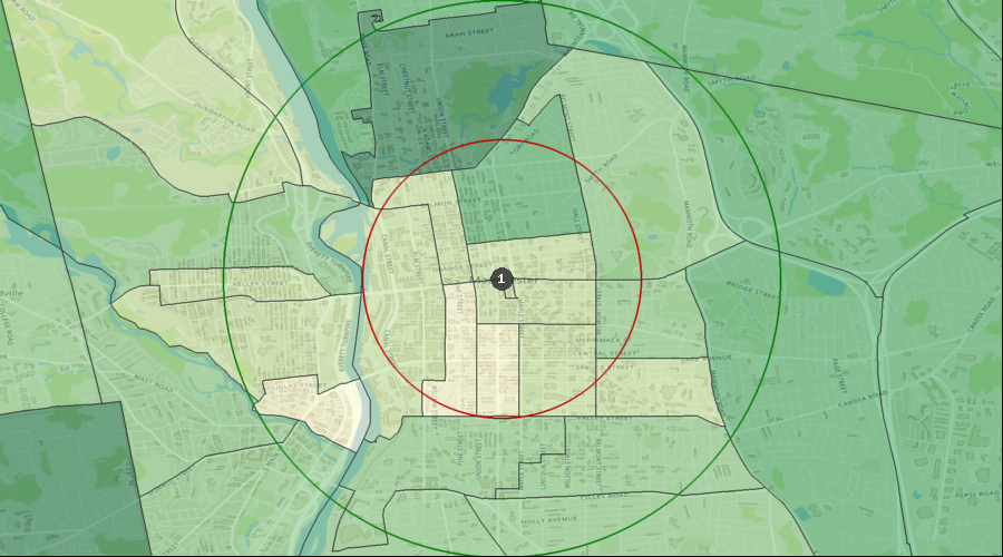 Manchester, New Hampshire - Median Household Income